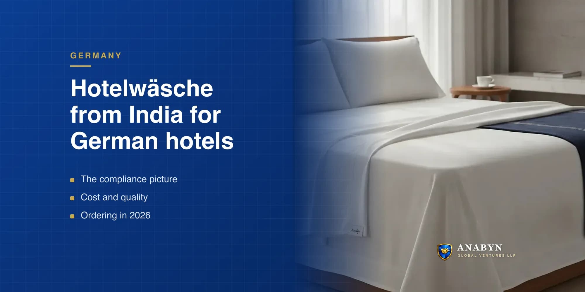 Hotelwäsche Großhandel: Why German Hotels Are Sourcing Linen from India in 2026