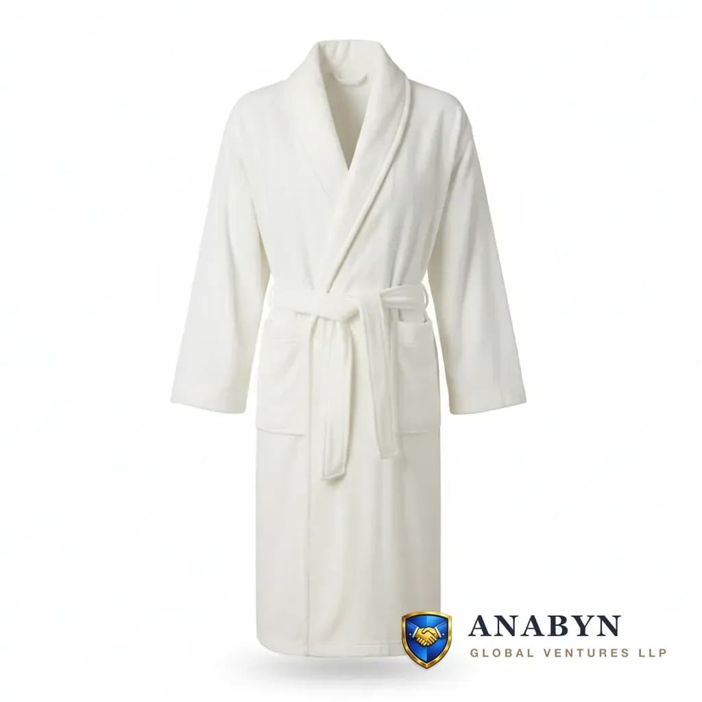 Bathrobe 600 GSM+ - Standard Size - premium cotton fabric export India