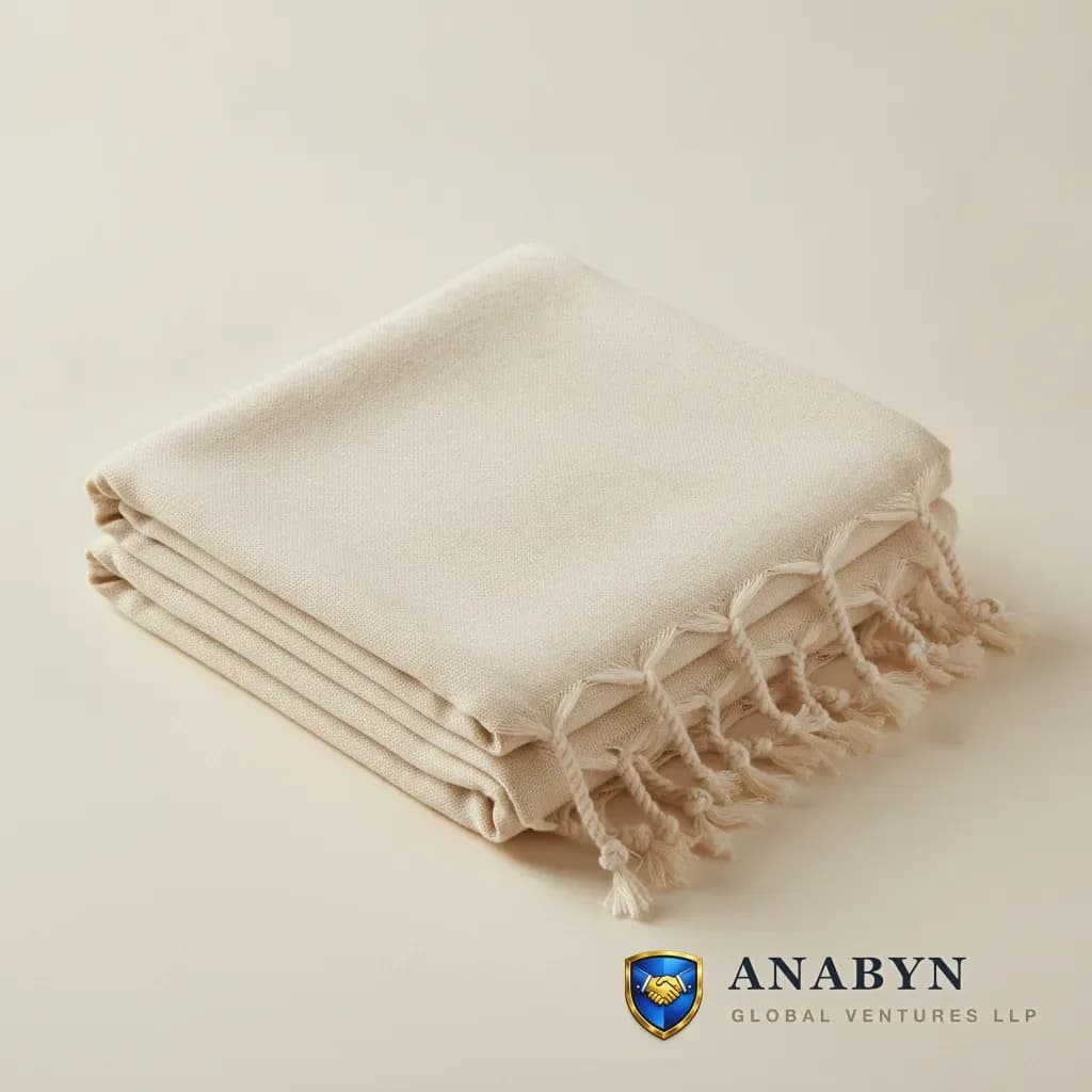 Terry-Back Hammam Towel (Hybrid) - premium cotton fabric export India